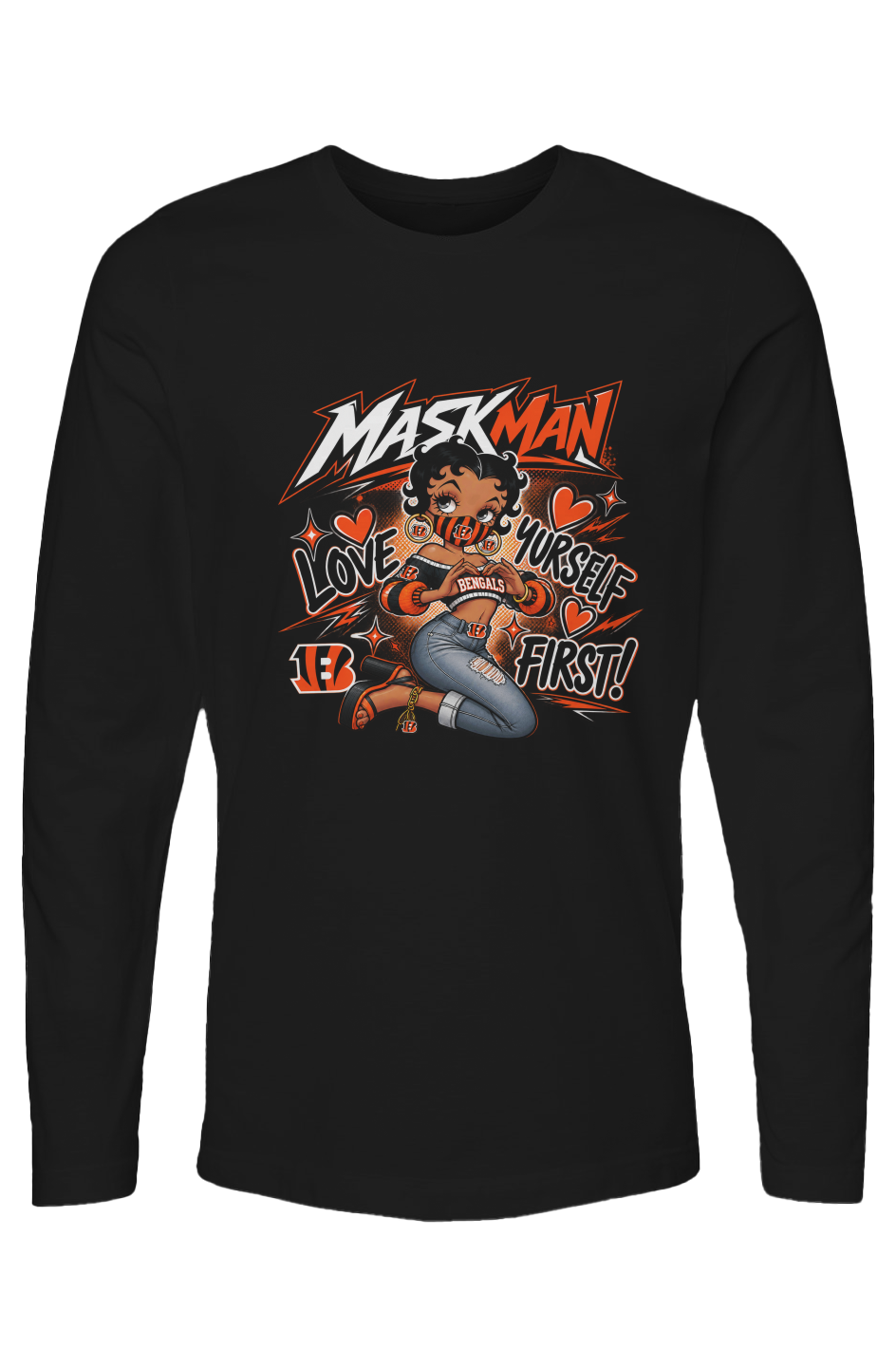 Betty Bengals Long Sleeve T Shirt